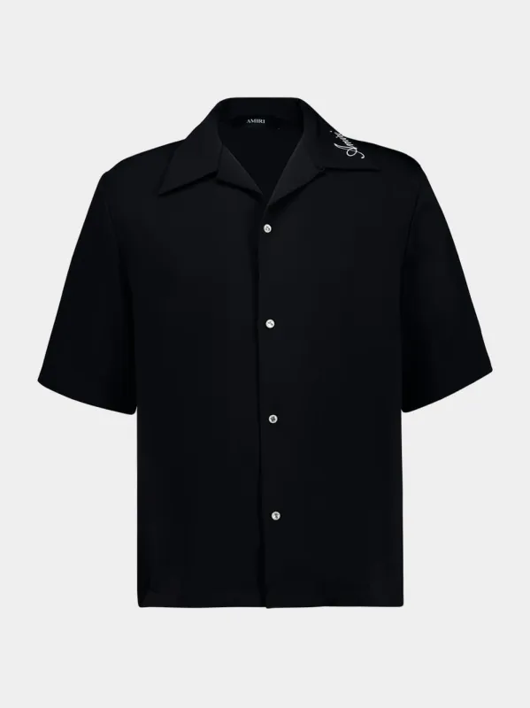 Black Camp Shirt sold by Fashion Clinic