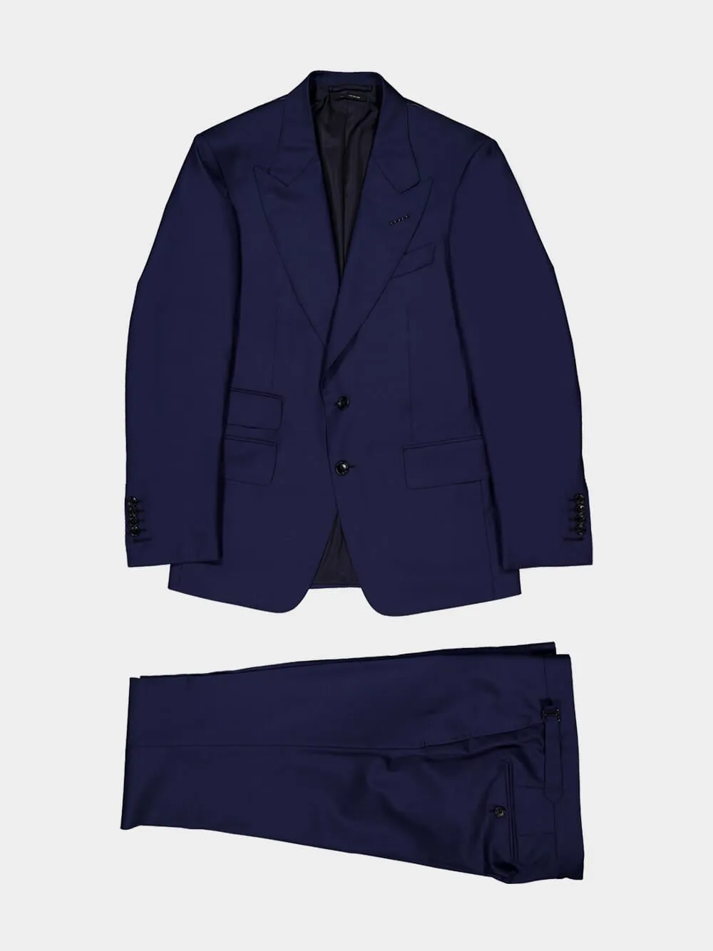 Shelton Sharkskin Suit in Navy sold by Fashion Clinic product image thumbnail 2