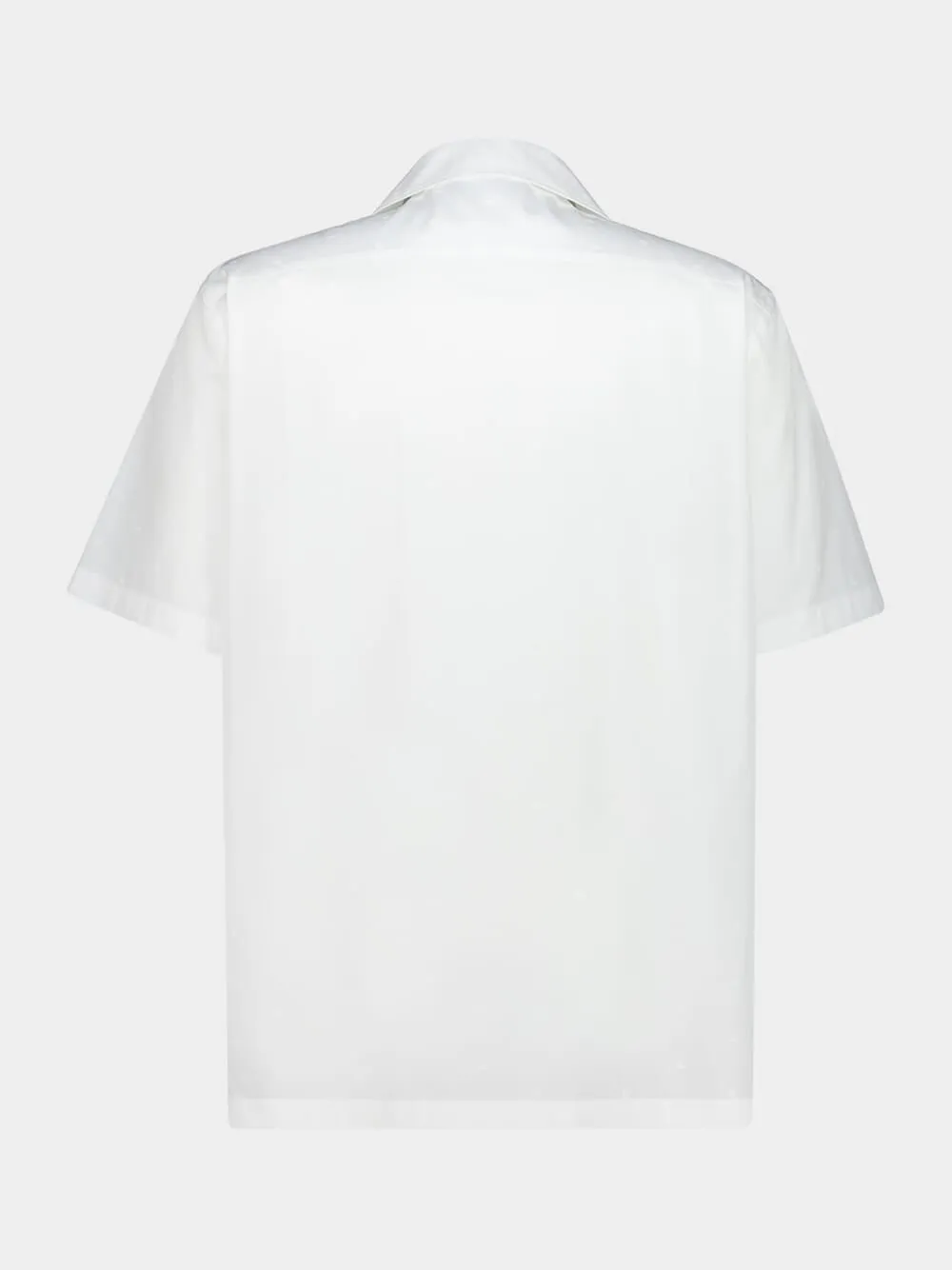 White Cotton Short-Sleeve Shirt sold by Fashion Clinic product image thumbnail 2