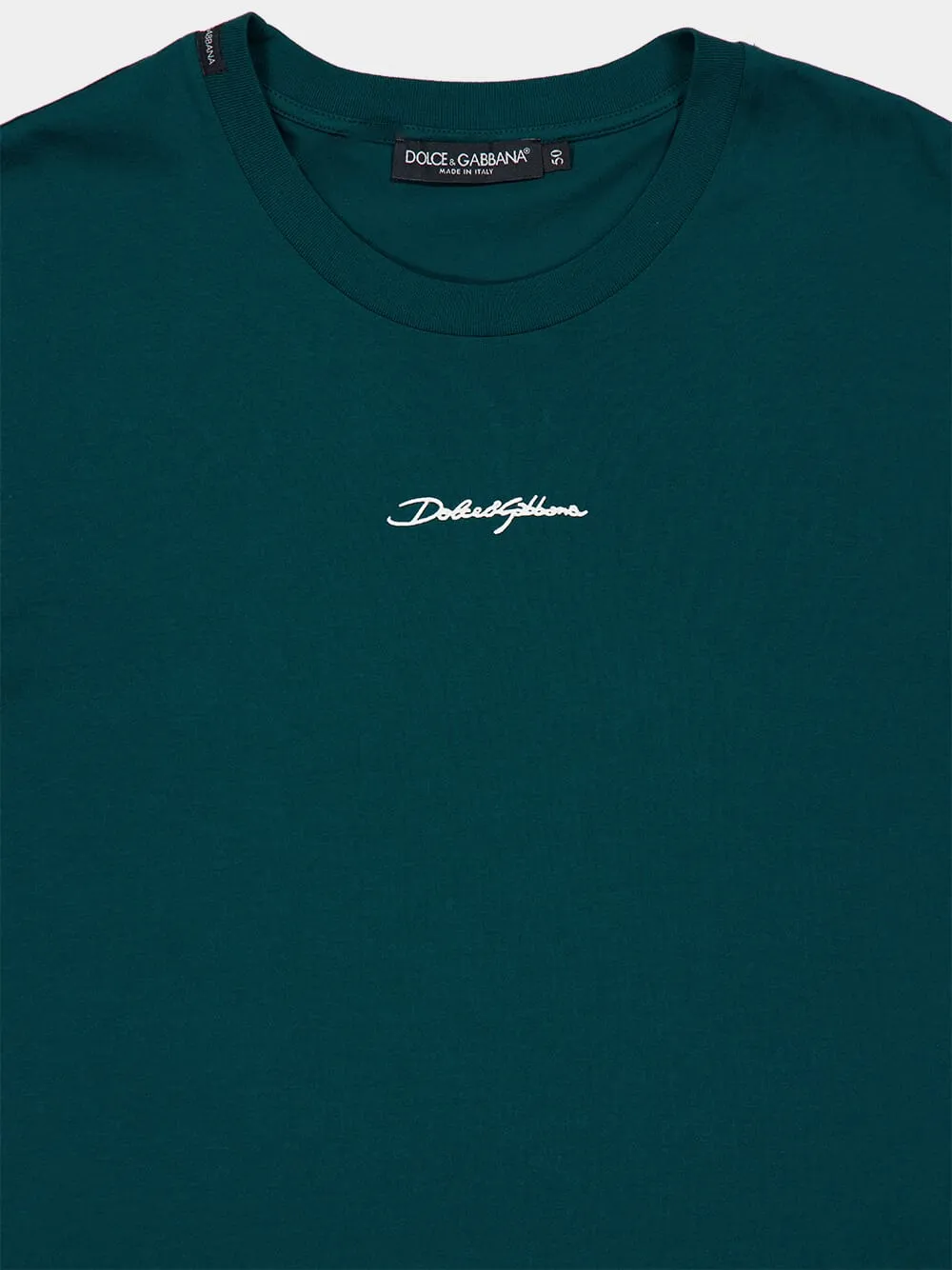 Dark Green Cotton T-Shirt sold by Fashion Clinic product image thumbnail 3