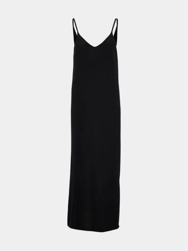 Black Albina Cashmere Maxi Dress sold by Fashion Clinic