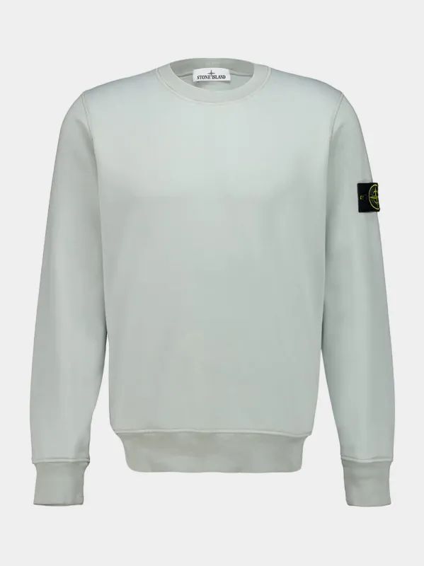 Sage Green Organic Cotton Crewneck Sweatshirt sold by Fashion Clinic