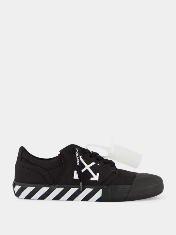 Black Vulcanized Low-Top Sneakers sold by Fashion Clinic
