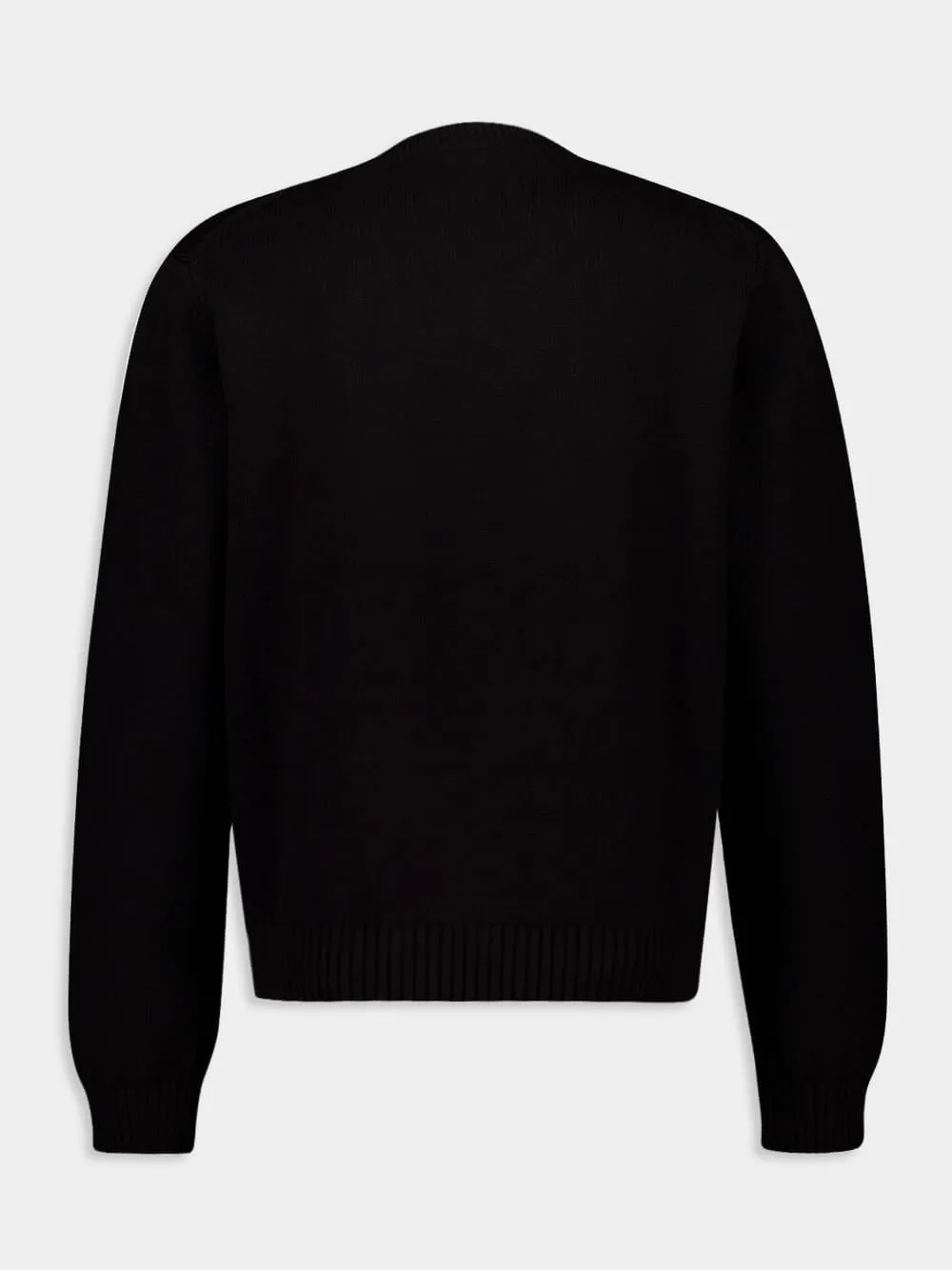 Black Cotton Embroidered Mushroom Jumper sold by Fashion Clinic product image thumbnail 3