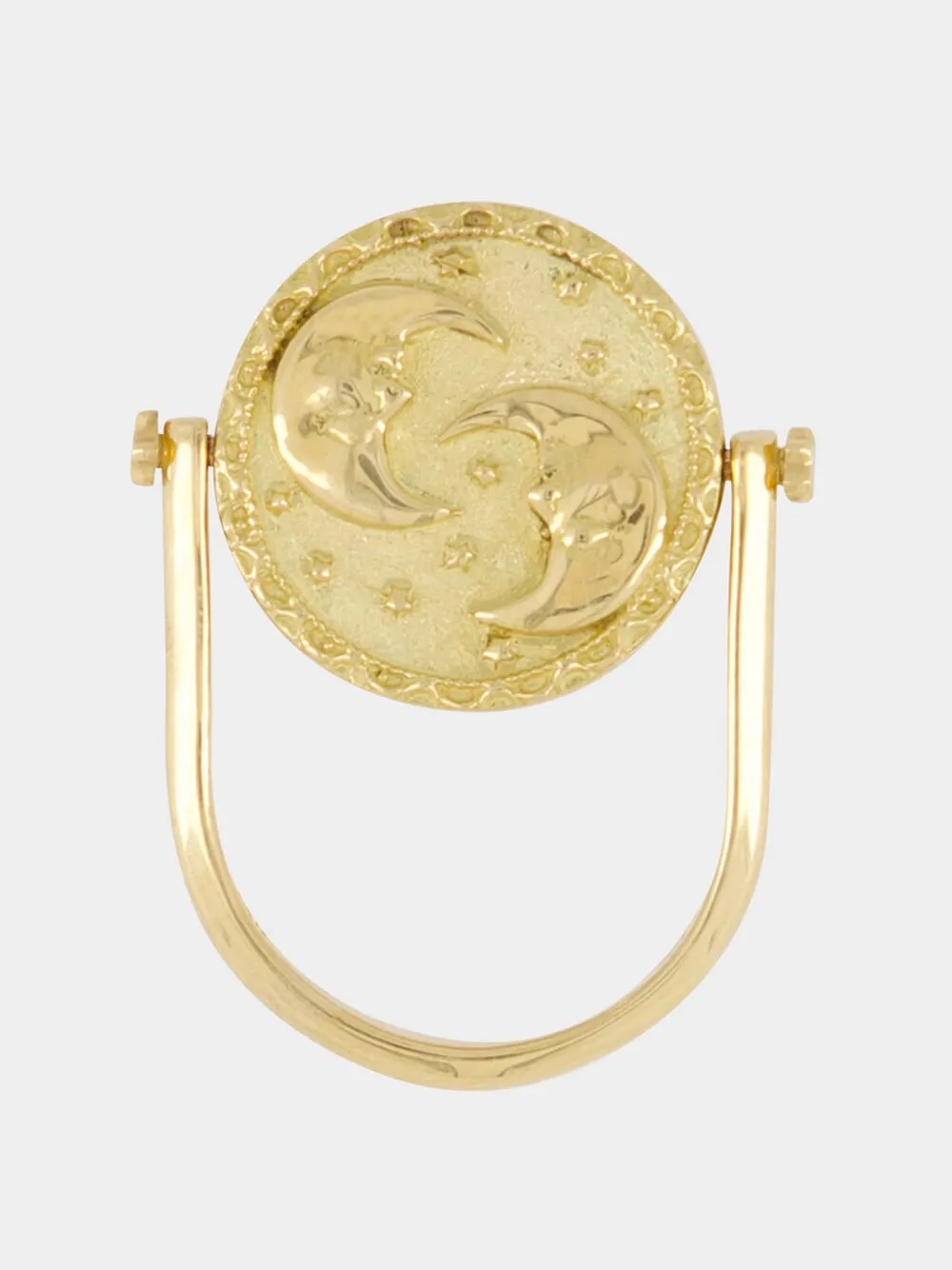 3-in-1 Gemini Zodiac Ring in 18K Yellow Gold sold by Fashion Clinic product image thumbnail 5