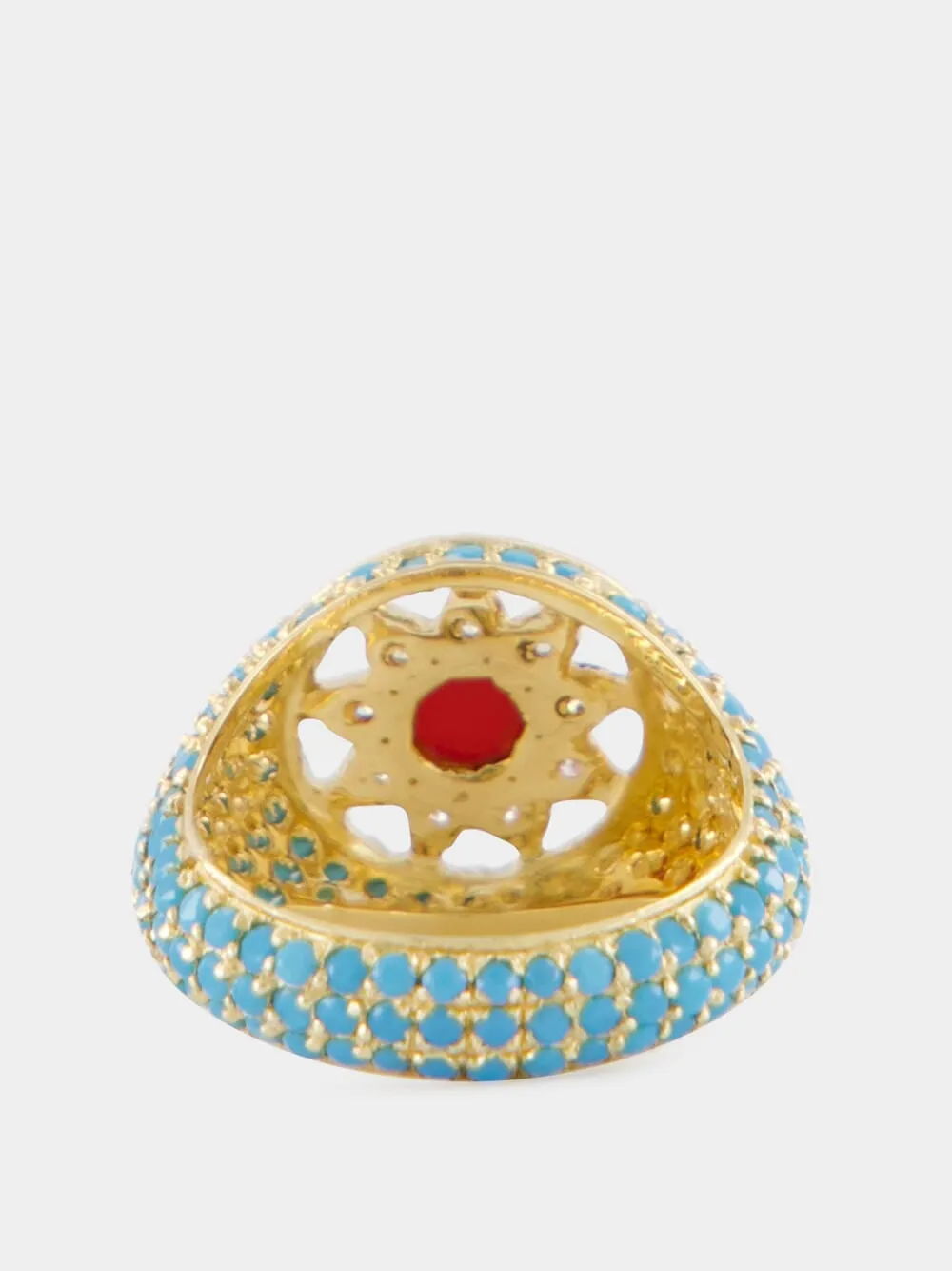 Arabesque Pinky Ring in 18K Yellow Gold sold by Fashion Clinic product image thumbnail 3