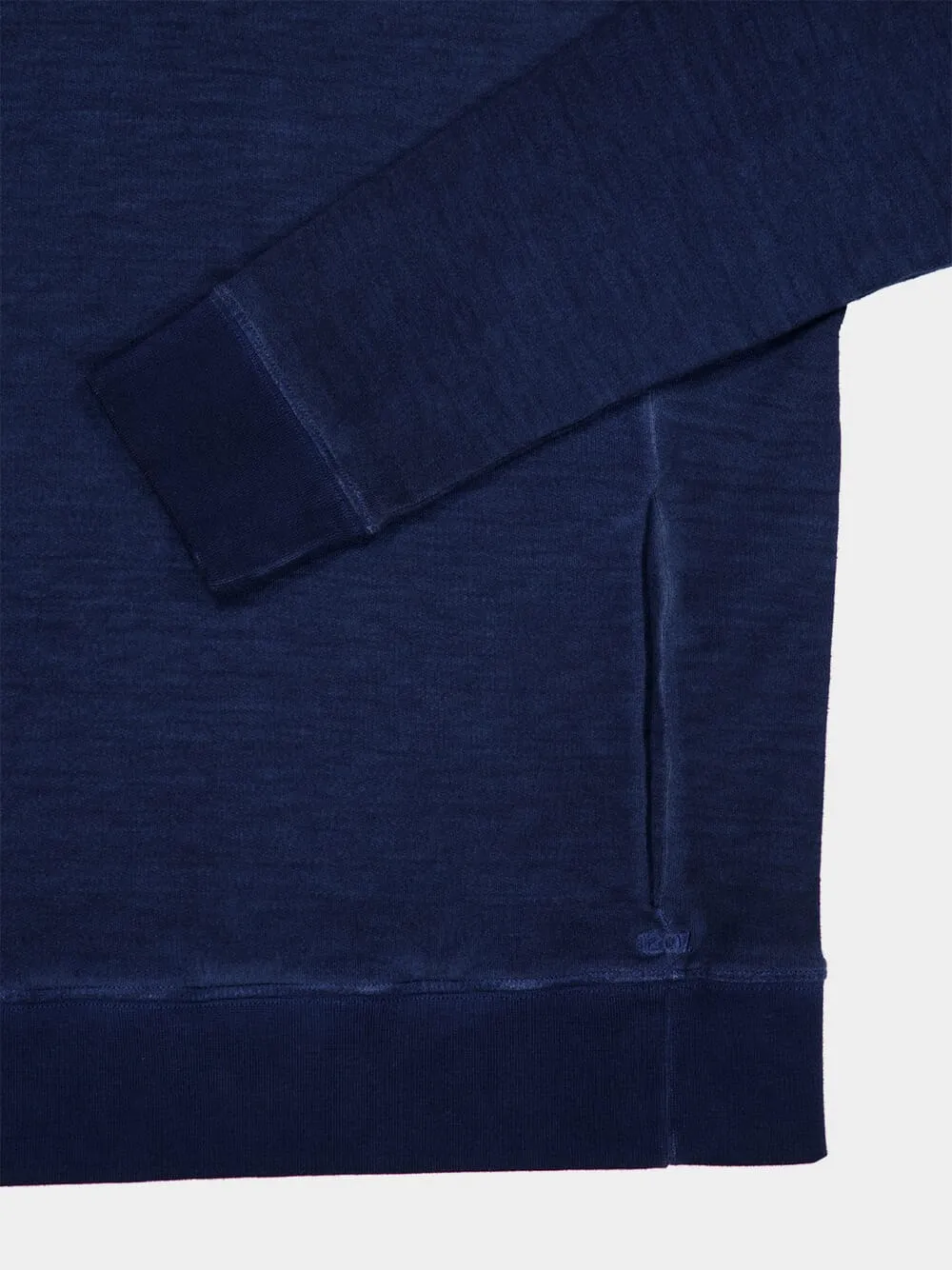 Navy Blue Hooded Sweatshirt sold by Fashion Clinic product image thumbnail 4