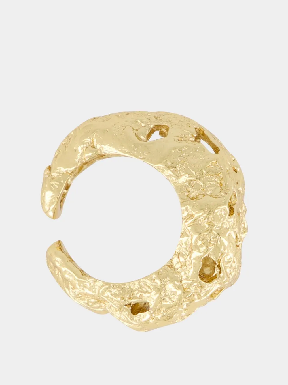 Galia 18k Gold Textured Ring sold by Fashion Clinic product image thumbnail 3