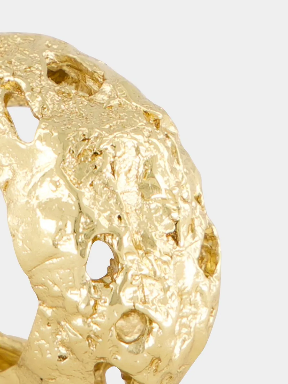 Galia 18k Gold Textured Ring sold by Fashion Clinic product image thumbnail 4