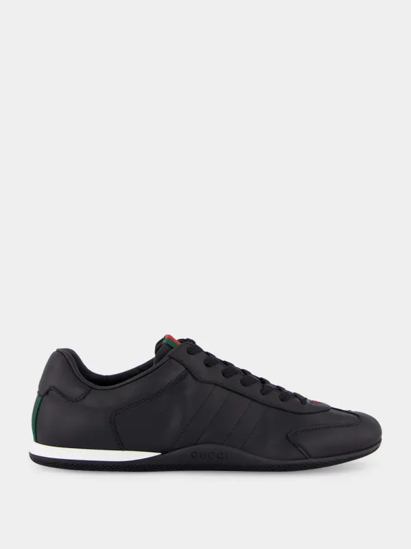 Black Calfskin Low-Top Sneakers sold by Fashion Clinic