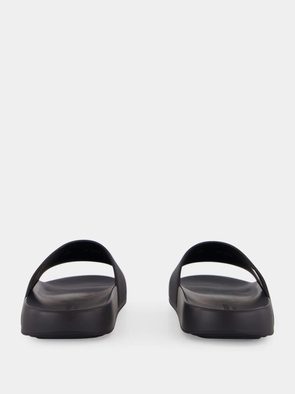 Black Label Slide Rubber Flat Mules sold by Fashion Clinic product image thumbnail 5