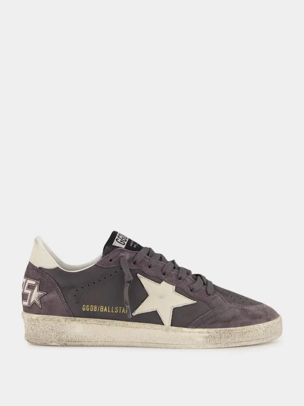 Antracite Ball Star Sneakers with Leather Star sold by Fashion Clinic