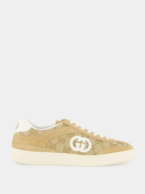 Beige GG Canvas G75 Trainers sold by Fashion Clinic