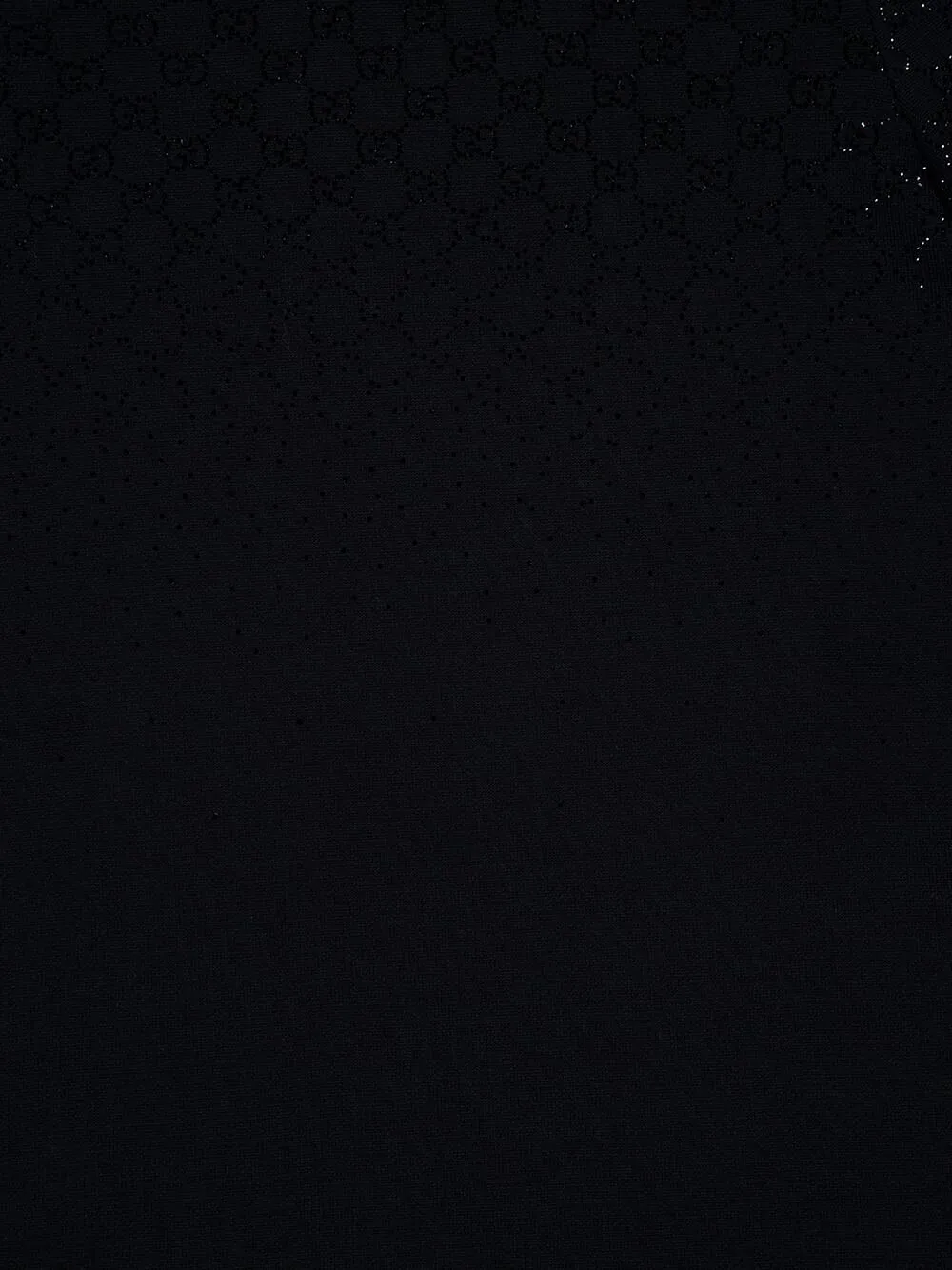 Black Wool Dress with GG Crystals sold by Fashion Clinic product image thumbnail 4