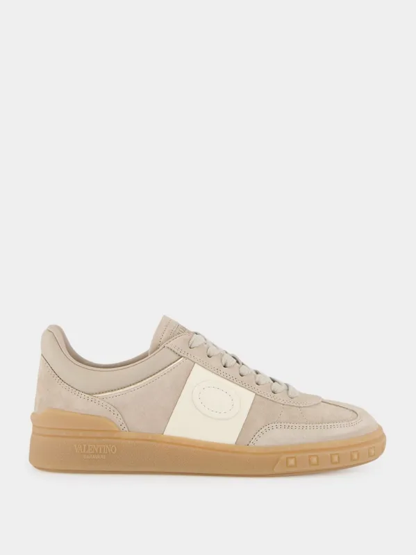 Beige Calf Leather Sneakers sold by Fashion Clinic