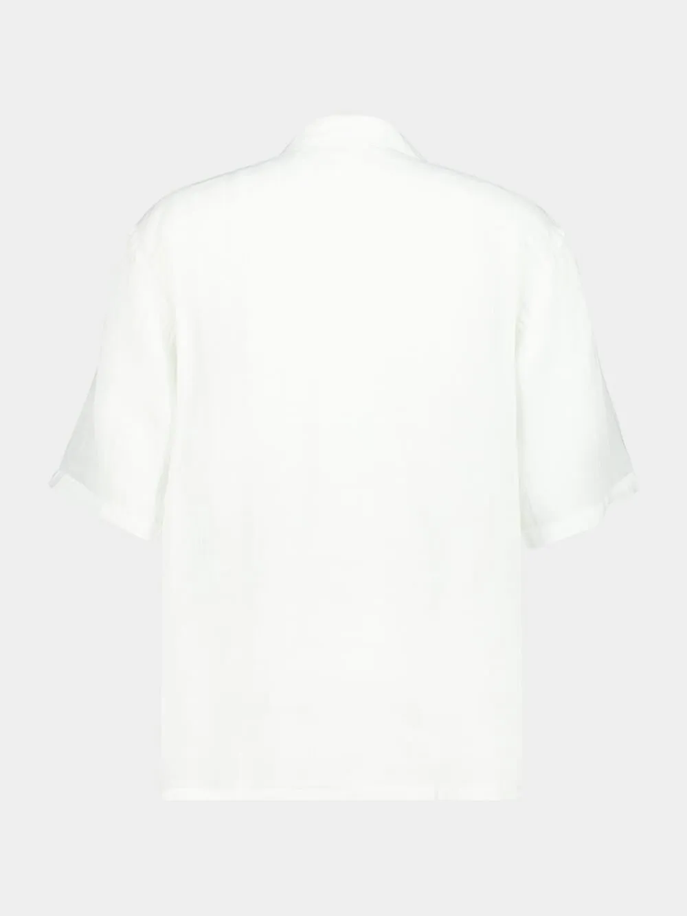 Butter Short-Sleeve Linen Shirt sold by Fashion Clinic product image thumbnail 2