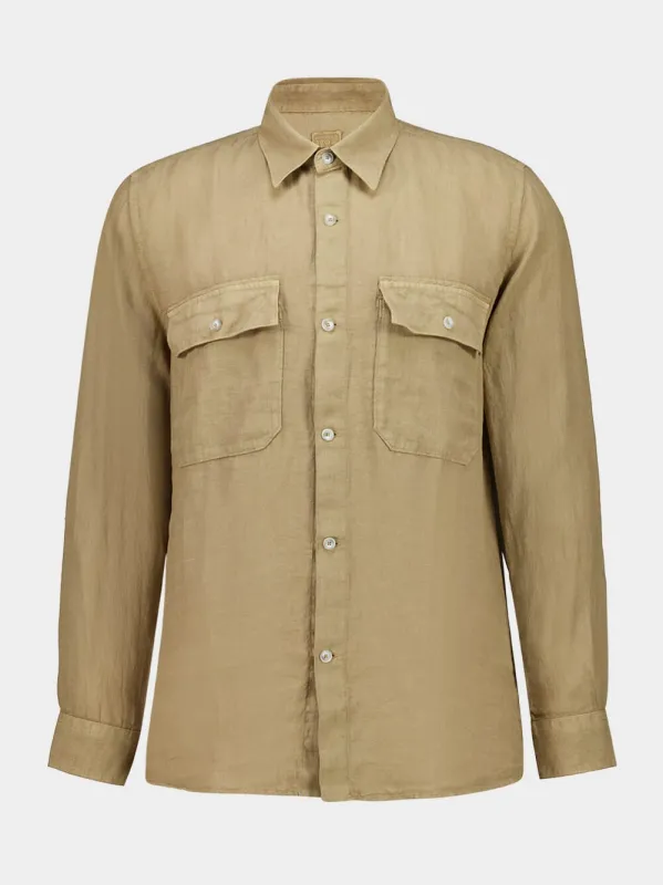 Savana Long-Sleeve Linen Shirt made by Fashion Clinic