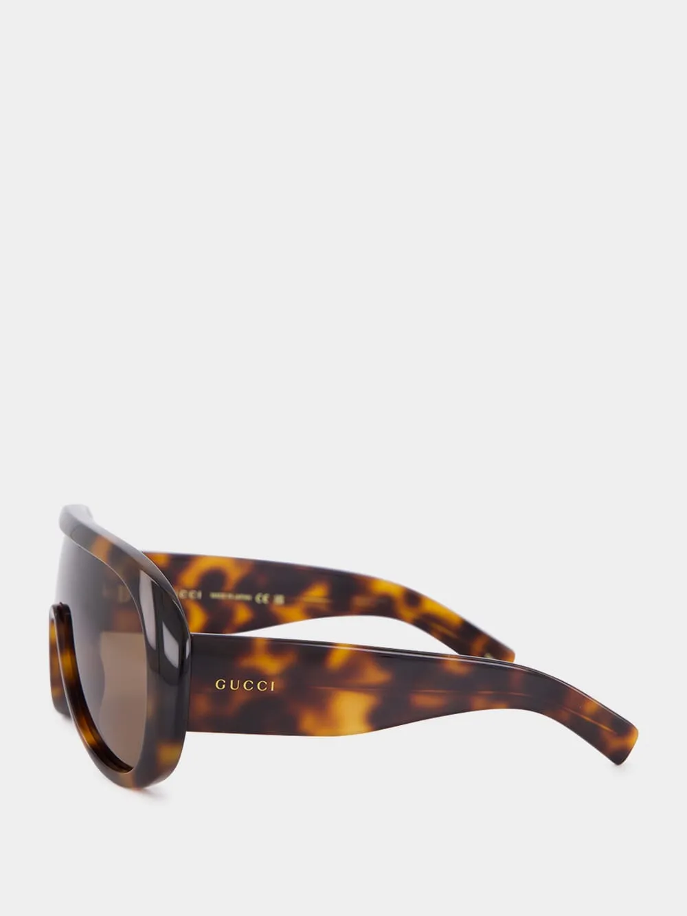 Dark Brown Tortoiseshell Frame Sunglasses sold by Fashion Clinic product image thumbnail 3