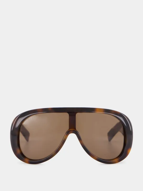 Dark Brown Tortoiseshell Frame Sunglasses sold by Fashion Clinic
