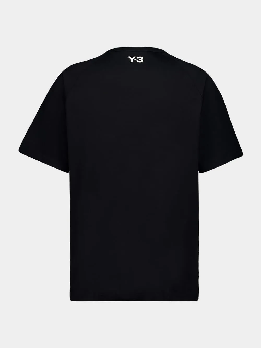 Black 3-Stripes Raw Edge T-Shirt sold by Fashion Clinic product image thumbnail 4