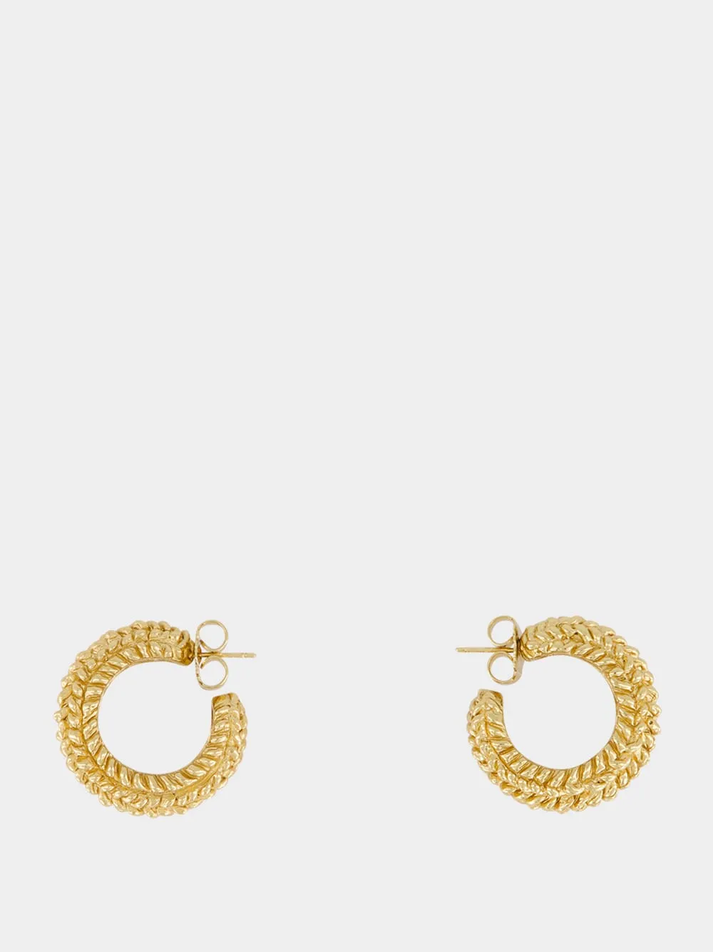 Gabby 18k Gold Plated Hoop Earrings sold by Fashion Clinic product image thumbnail 2