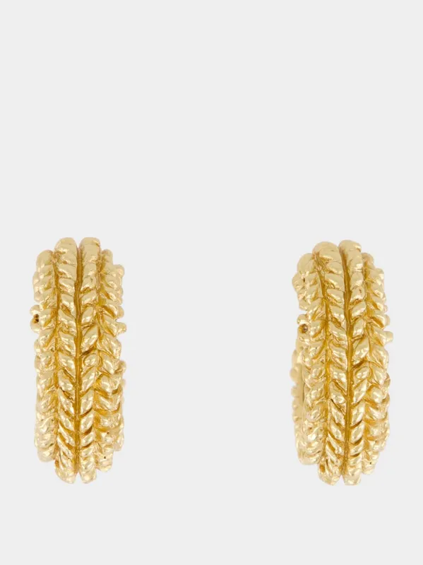 Gabby 18k Gold Plated Hoop Earrings sold by Fashion Clinic
