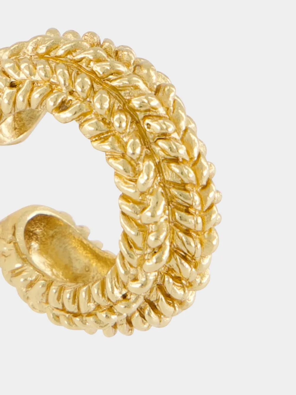 Gabby 18k Gold Plated Hoop Earrings sold by Fashion Clinic product image thumbnail 3