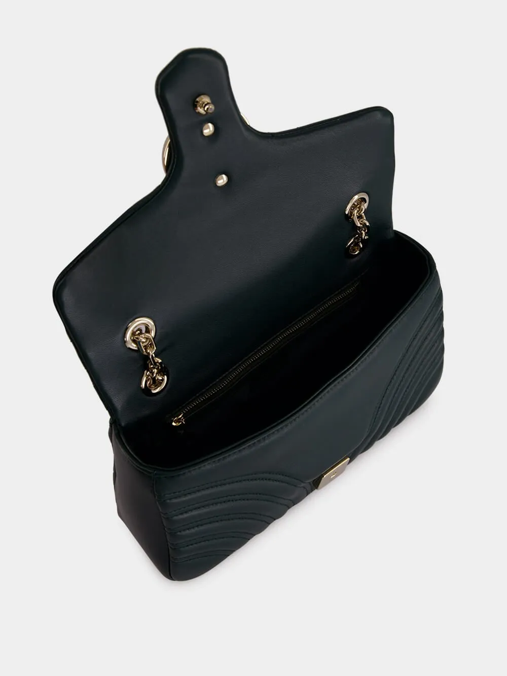 Green GG Marmont Leather Shoulder Bag sold by Fashion Clinic product image thumbnail 5