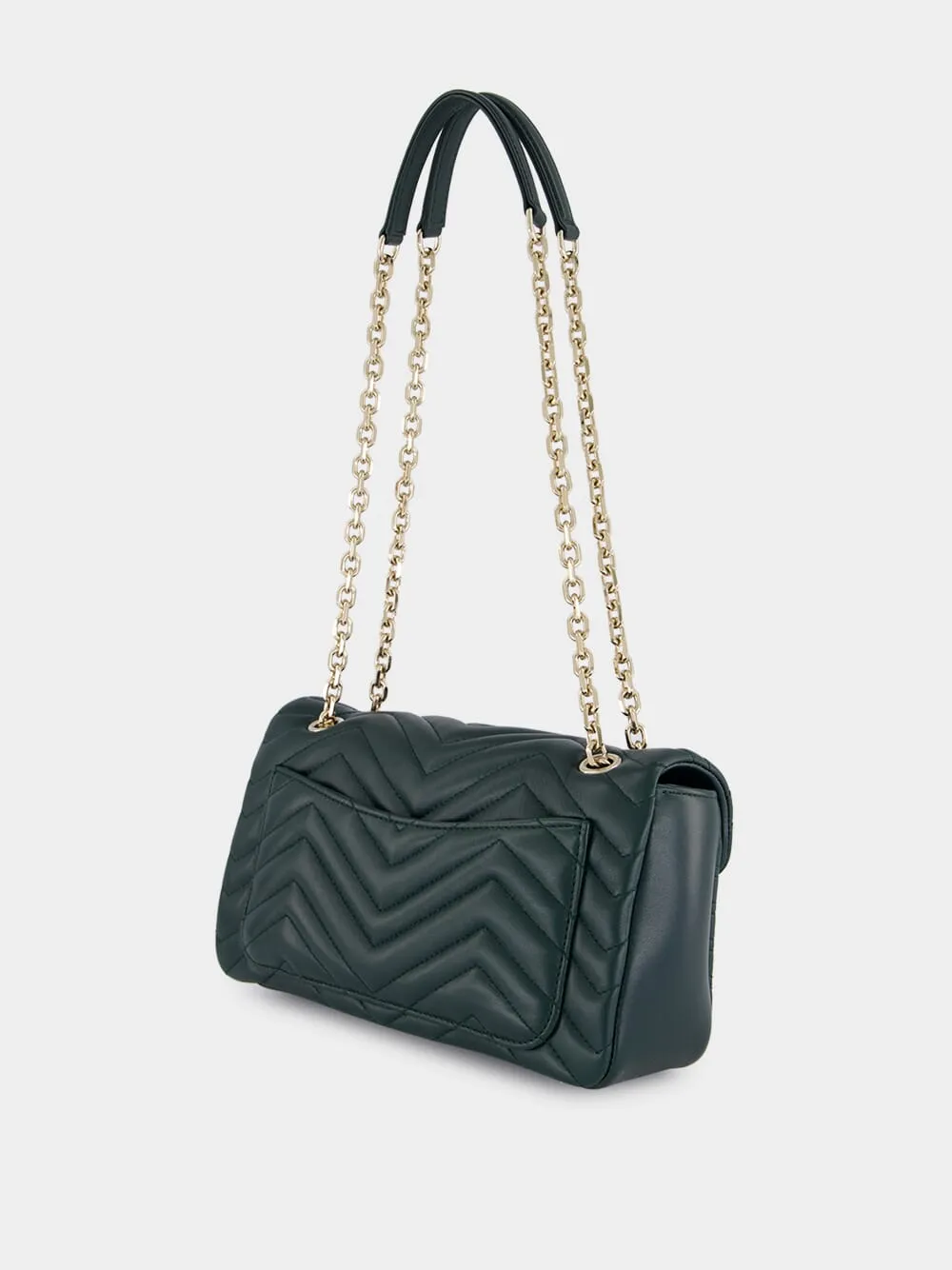 Green GG Marmont Leather Shoulder Bag sold by Fashion Clinic product image thumbnail 4