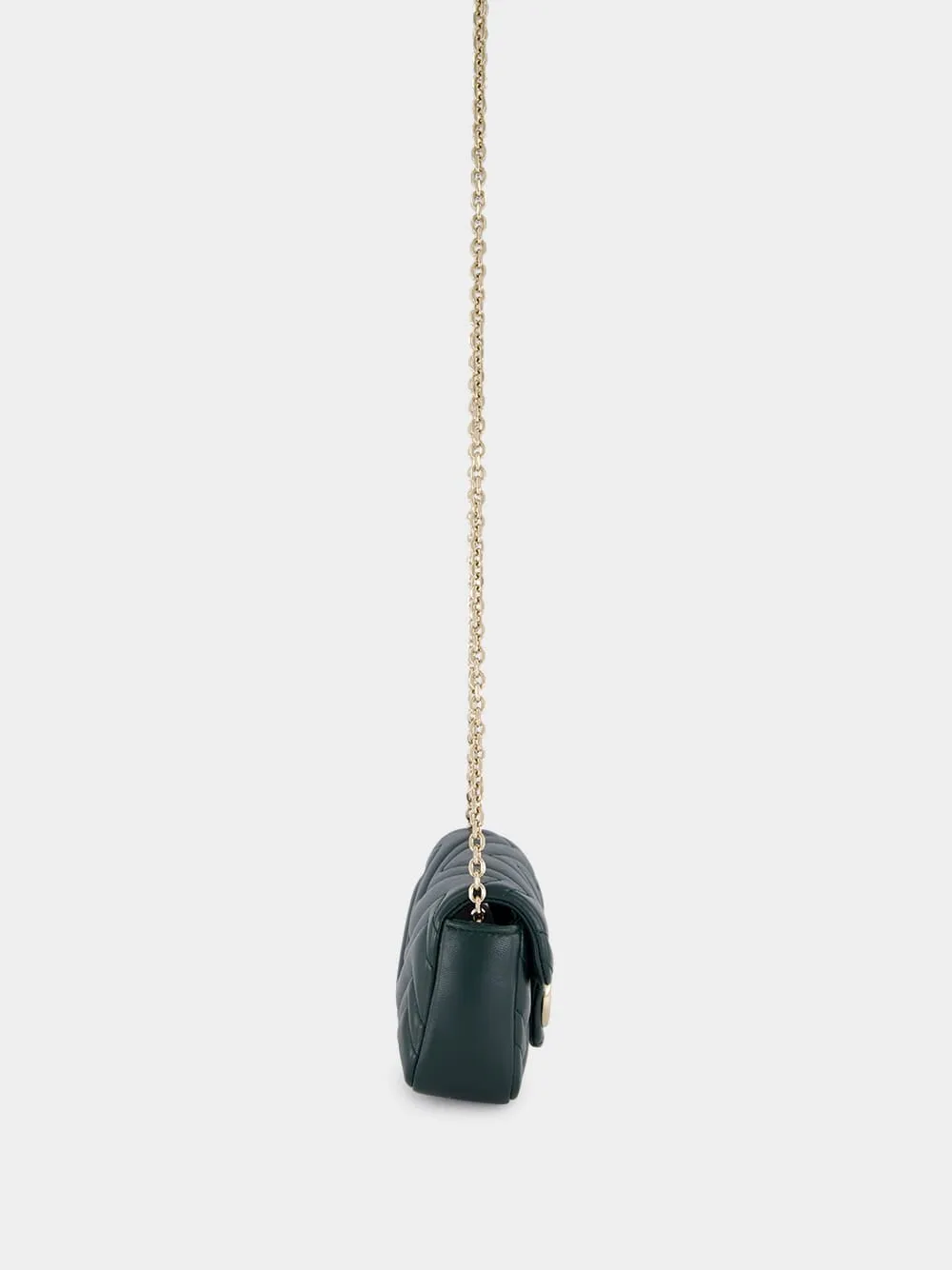 Green GG Marmont Mini Leather Shoulder Bag sold by Fashion Clinic product image thumbnail 4