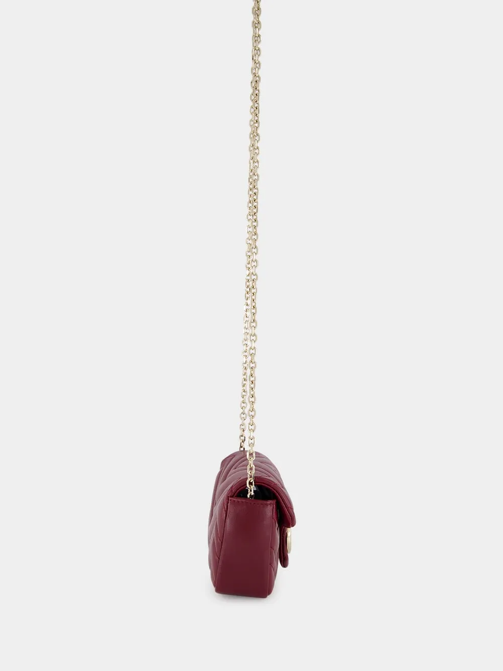 Rosso Ancora GG Marmont Mini Leather Shoulder Bag sold by Fashion Clinic product image thumbnail 4