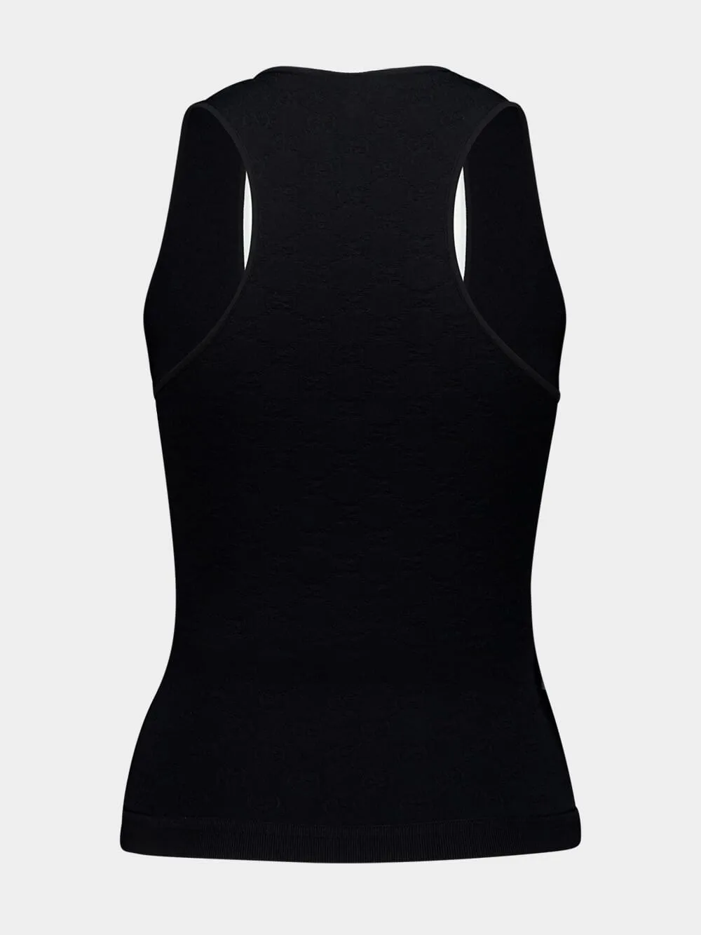 Black GG Jacquard Elastic Tank Top sold by Fashion Clinic product image thumbnail 2