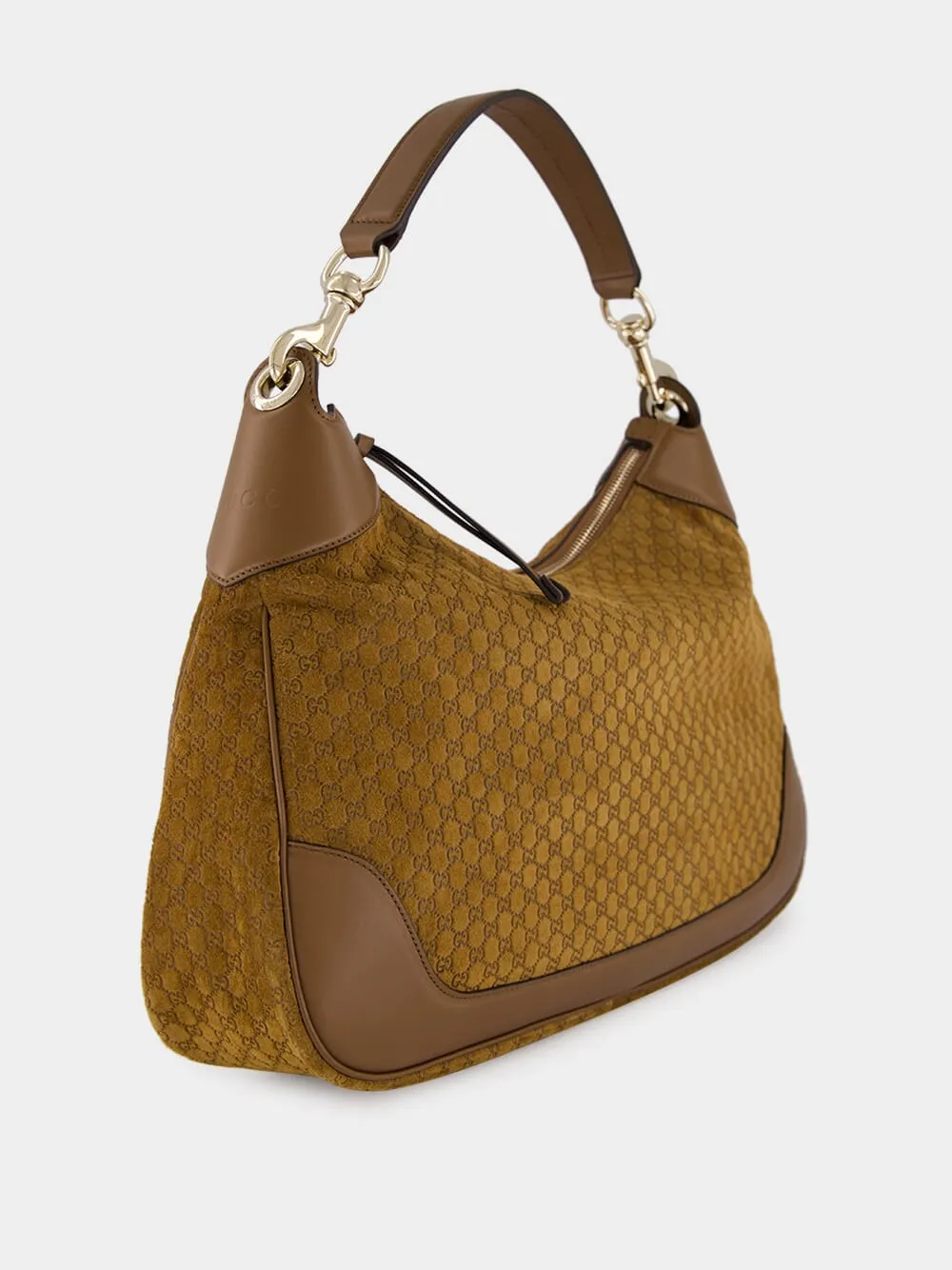 Brown GG Suede B Medium Shoulder Bag sold by Fashion Clinic product image thumbnail 2