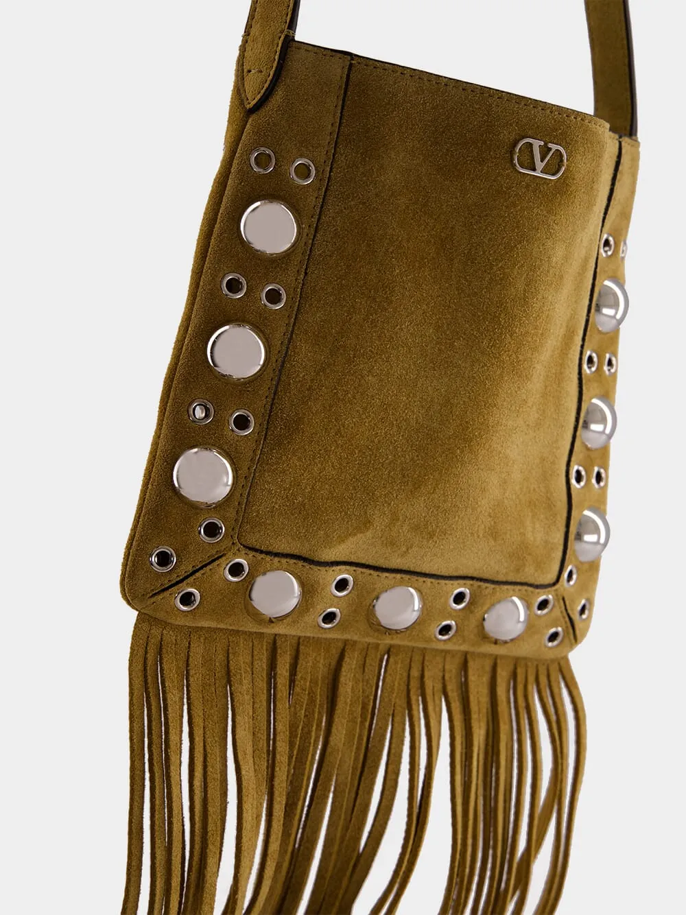 Havana Beige Nellcôte Suede Shoulder Bag sold by Fashion Clinic product image thumbnail 5