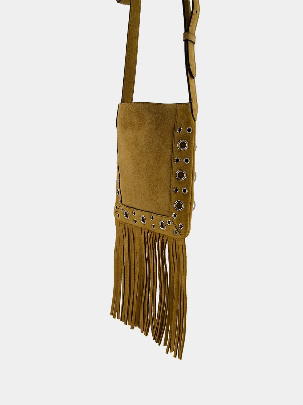 Havana Beige Nellcôte Suede Shoulder Bag sold by Fashion Clinic product image thumbnail 3