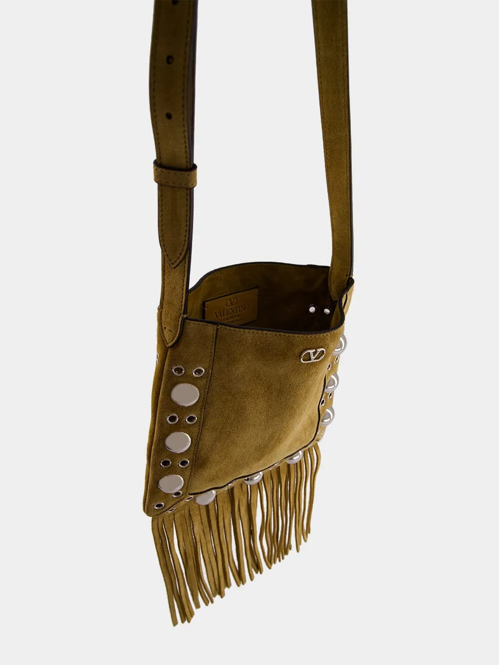 Havana Beige Nellcôte Suede Shoulder Bag sold by Fashion Clinic product image thumbnail 4