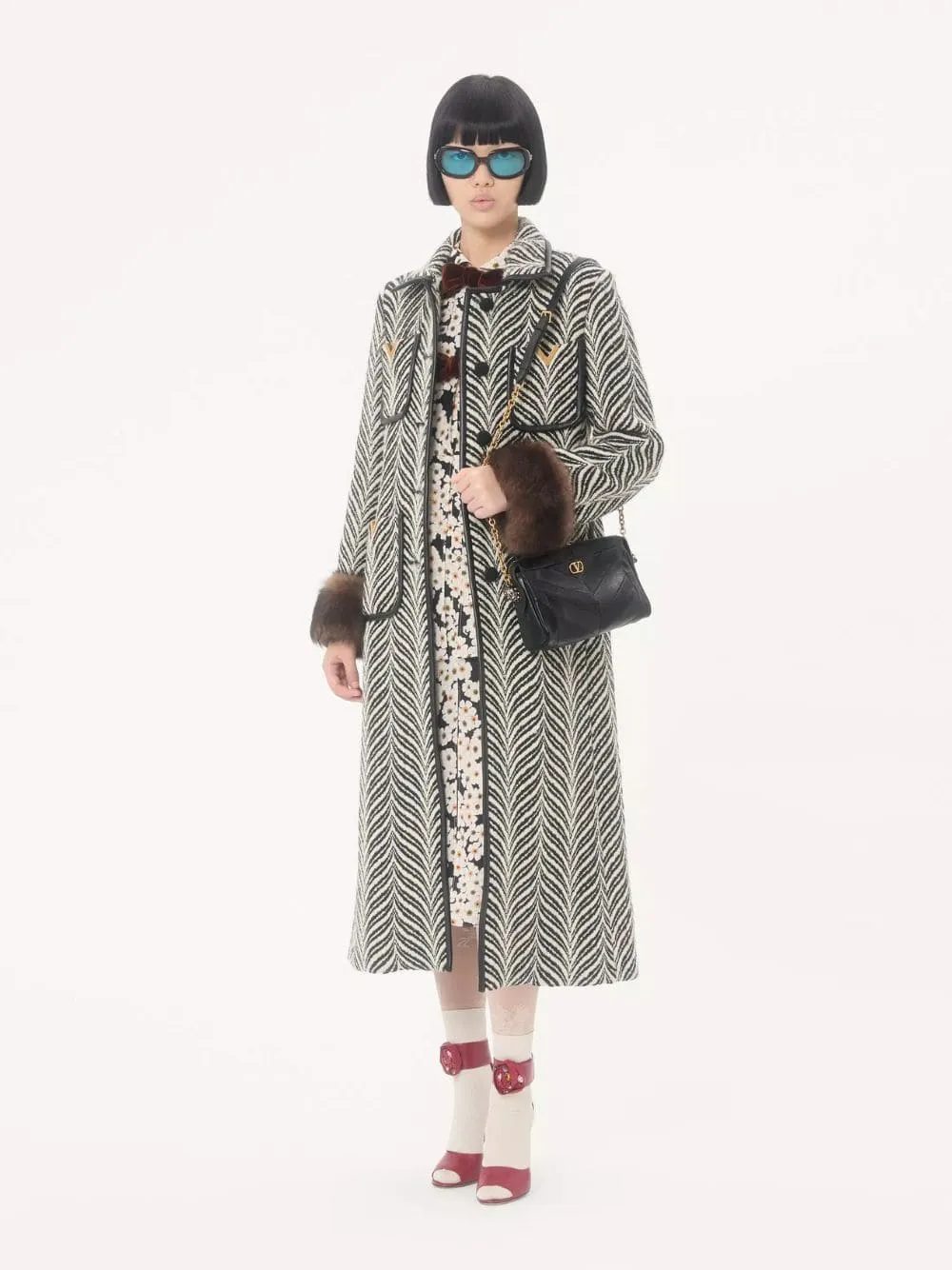 Black Panthea Nappa Leather Shoulder Bag sold by Fashion Clinic product image thumbnail 2