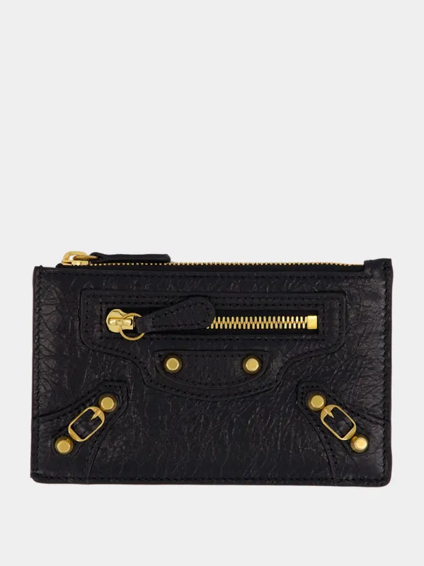 Le City Black Lambskin Card Holder sold by Fashion Clinic