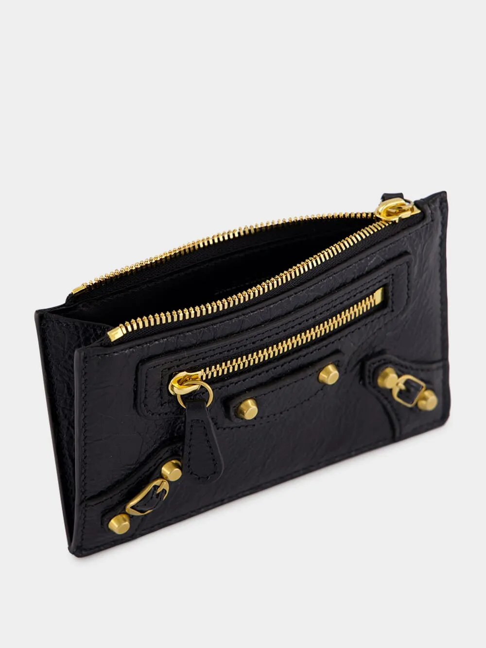 Le City Black Lambskin Card Holder sold by Fashion Clinic product image thumbnail 3