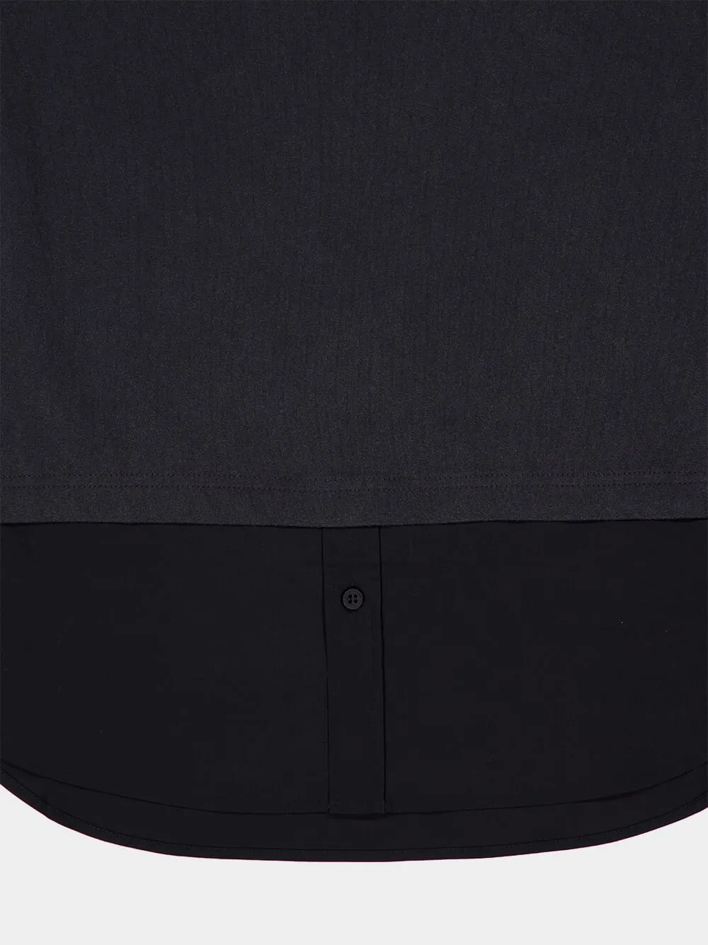 Faded Black Hybrid Cotton T-Shirt sold by Fashion Clinic product image thumbnail 4