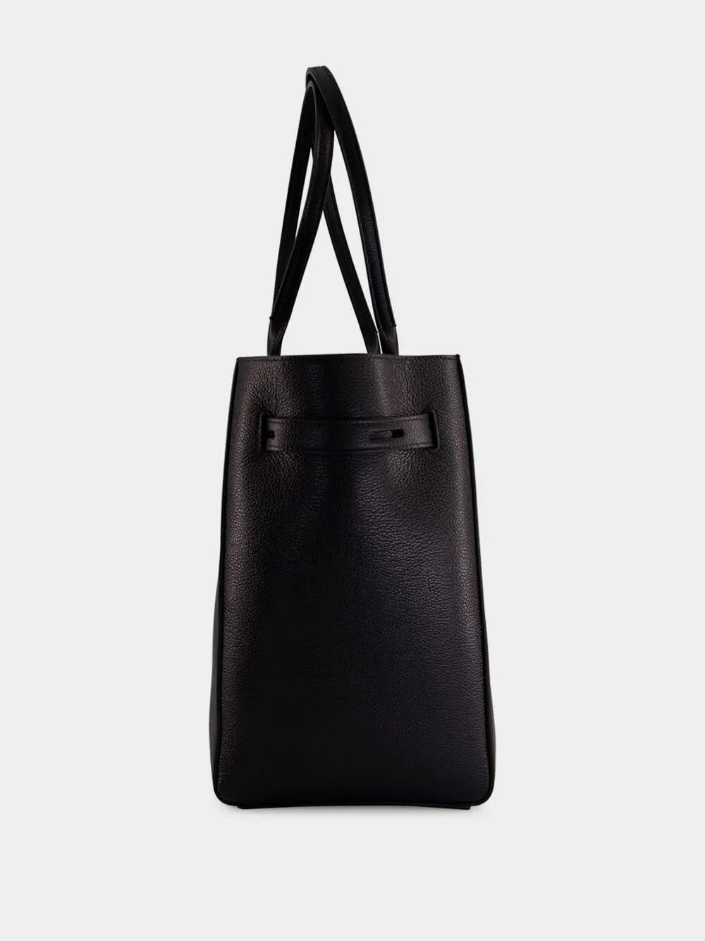 Black Grain Leather Audrey Medium Tote sold by Fashion Clinic product image thumbnail 4