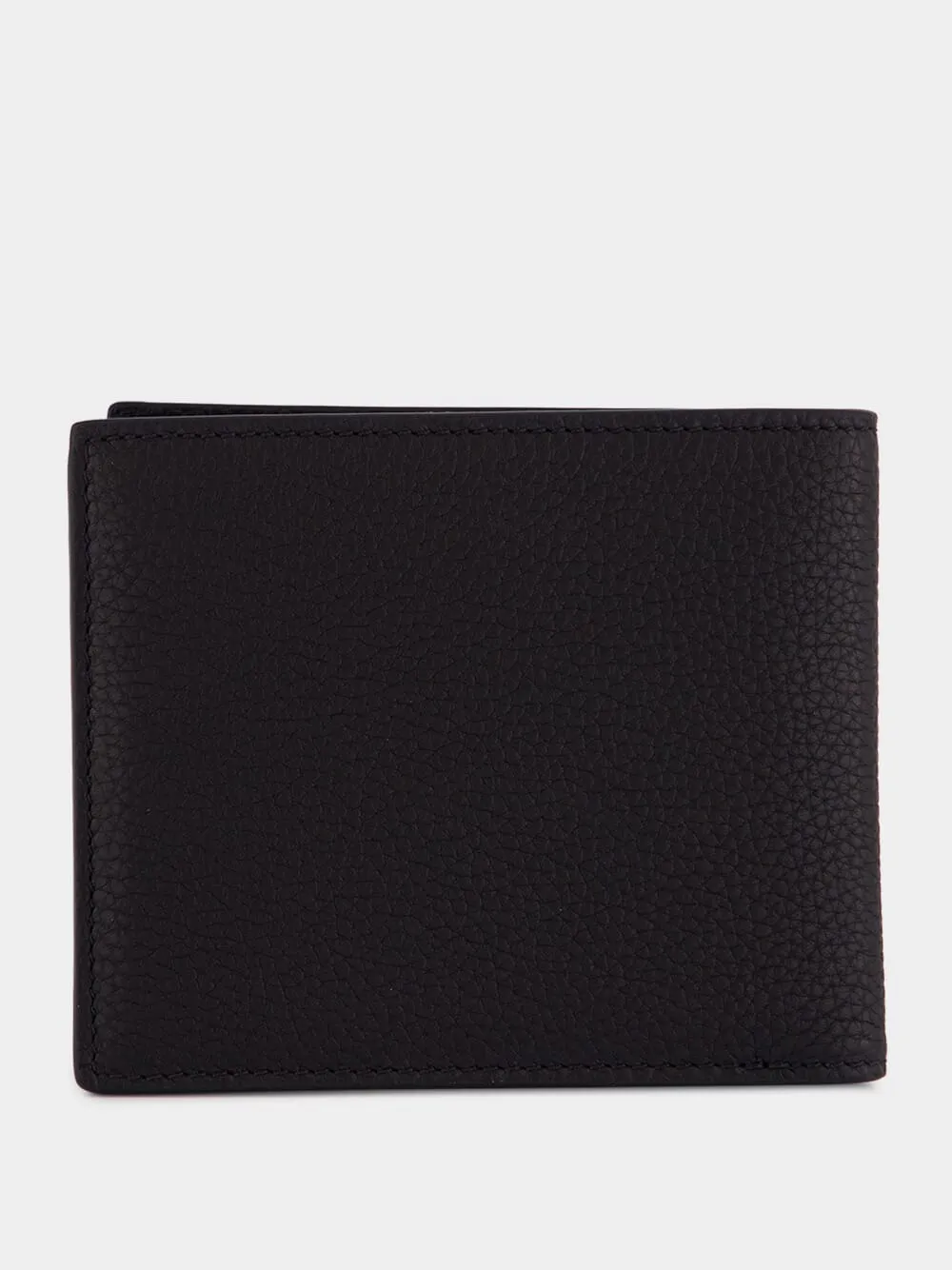 Black Grain Leather Classic Bifold Wallet sold by Fashion Clinic product image thumbnail 3
