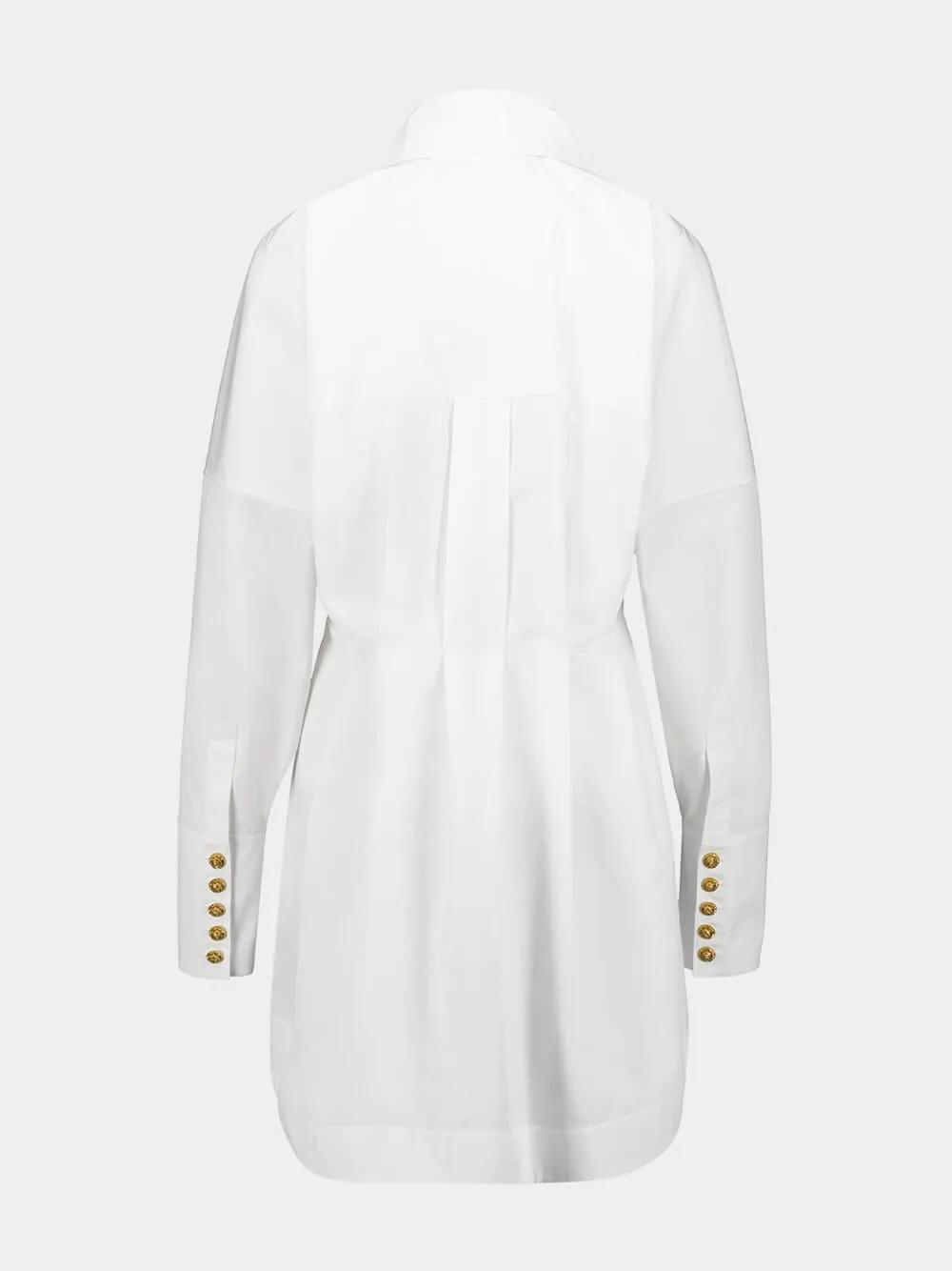 White Poplin Shirt Dress sold by Fashion Clinic product image thumbnail 4