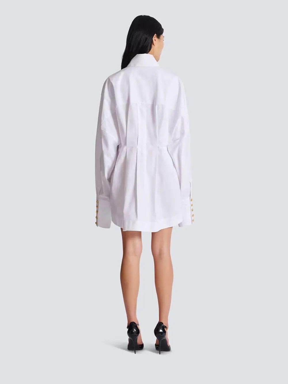 White Poplin Shirt Dress sold by Fashion Clinic product image thumbnail 3