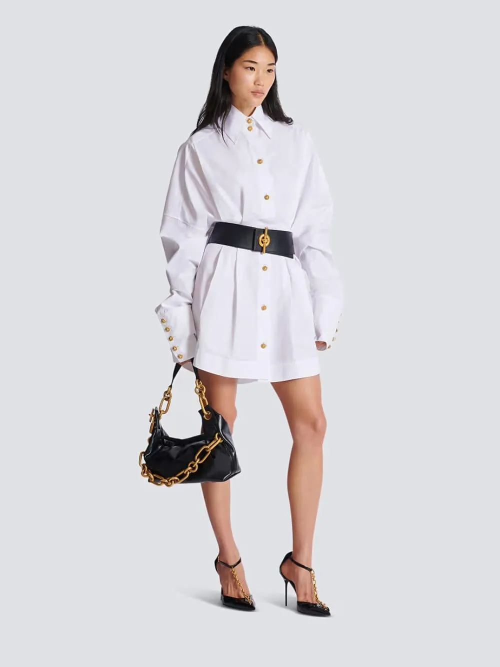White Poplin Shirt Dress sold by Fashion Clinic