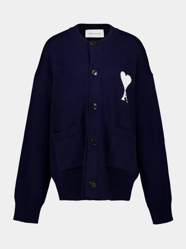 Blue Ami De Coeur Wool Cardigan sold by Fashion Clinic