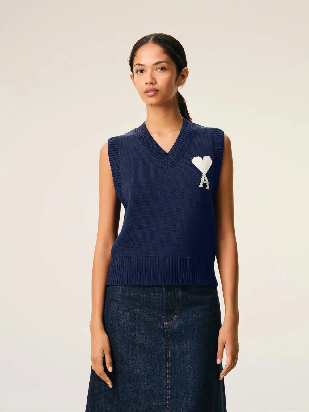 Blue Sleeveless Ami De Coeur Sweater sold by Fashion Clinic product image thumbnail 2