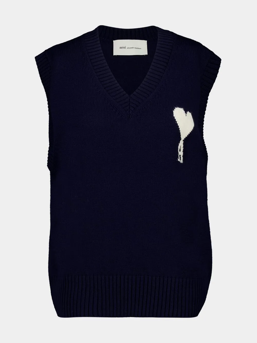Blue Sleeveless Ami De Coeur Sweater sold by Fashion Clinic
