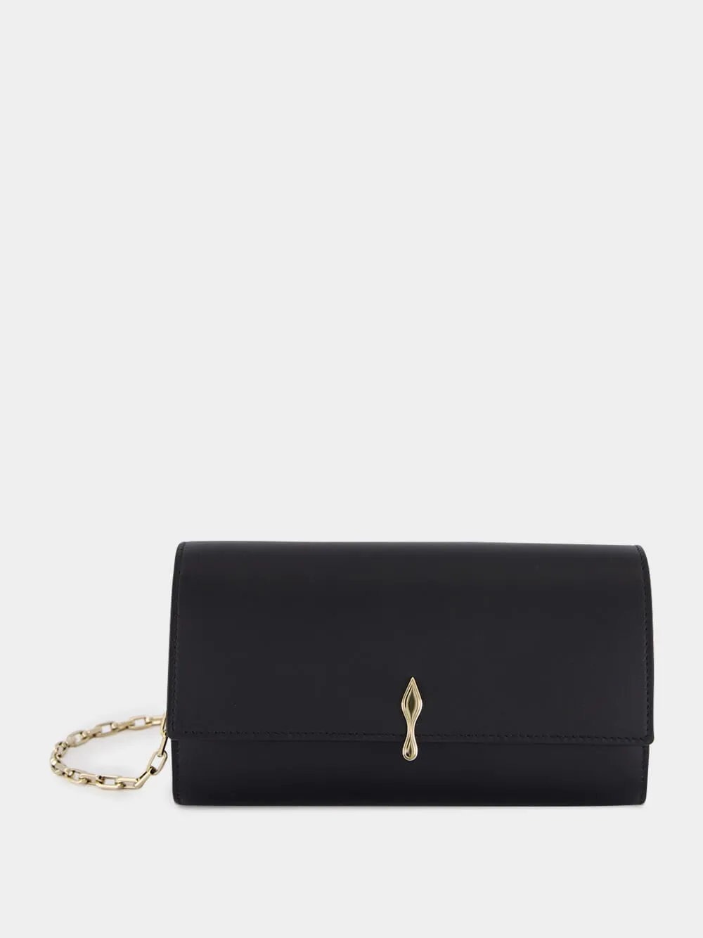 Black Bettina Wallet on Chain sold by Fashion Clinic