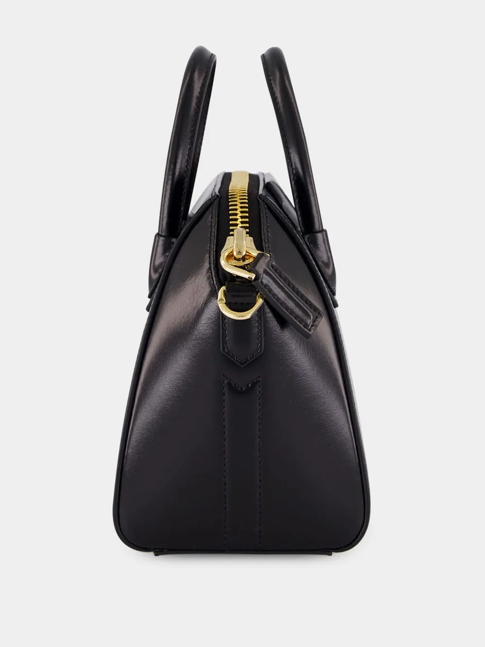 Black Mini Antigona Box Leather Bag sold by Fashion Clinic product image thumbnail 4